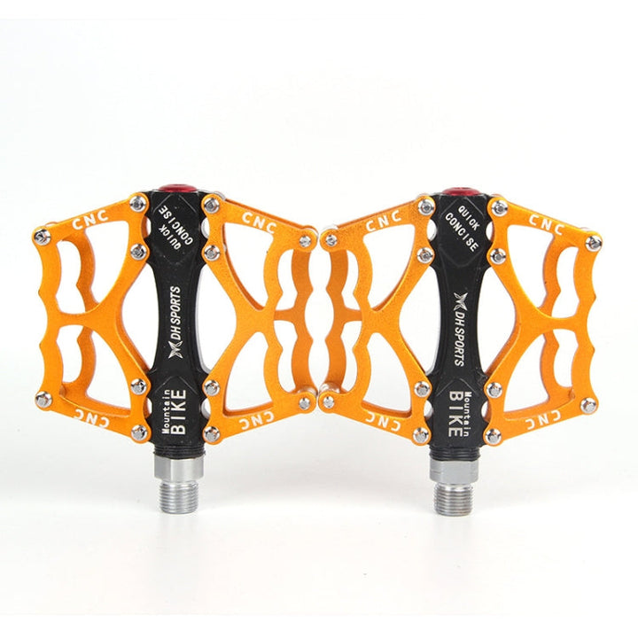 BowLift | Bicycle Pedal Mountain Bike Aluminum Alloy Palin Pedal Non-Slip Bearing Pedal (901 Yellow)