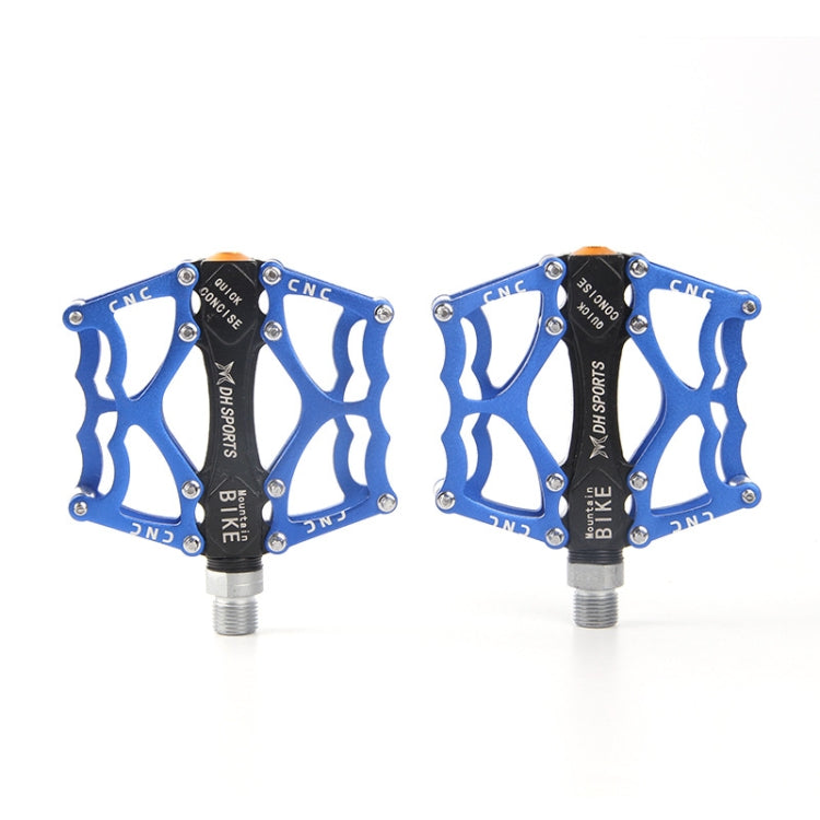 BowLift | Bicycle Pedal Mountain Bike Aluminum Alloy Palin Pedal Non-slip Bearing Pedal (901 Blue)