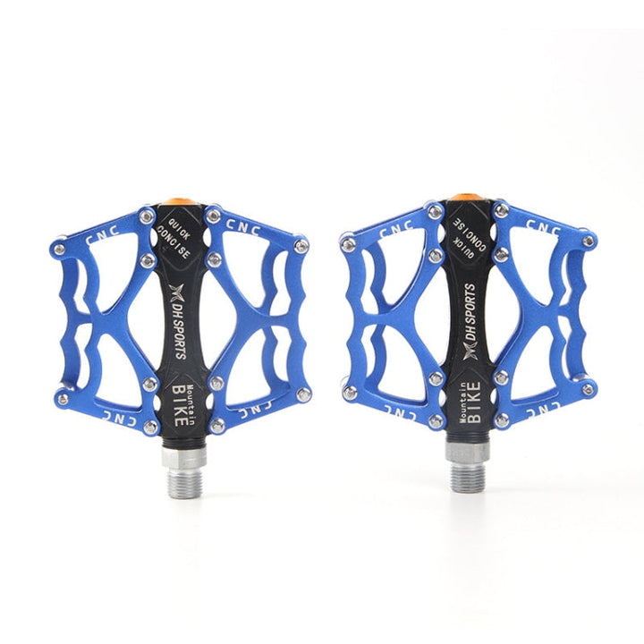BowLift | Bicycle Pedal Mountain Bike Aluminum Alloy Palin Pedal Non-slip Bearing Pedal (901 Blue)