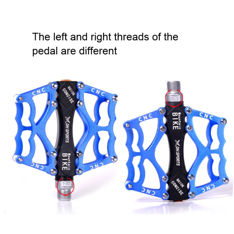 BowLift | Bicycle Pedal Mountain Bike Aluminum Alloy Palin Pedal Non-Slip Bearing Pedal (901 Yellow)