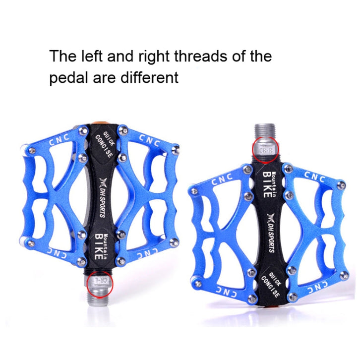 BowLift | Bicycle Pedal Mountain Bike Aluminum Alloy Palin Pedal Non-Slip Bearing Pedal (901 Yellow)
