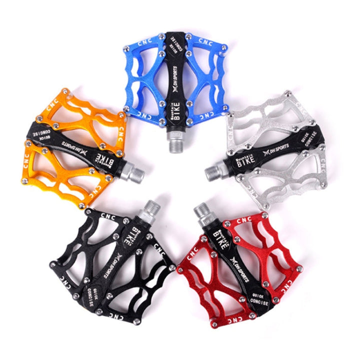 BowLift | Bicycle Pedal Mountain Bike Aluminum Alloy Palin Pedal Non-Slip Bearing Pedal (901 Yellow)