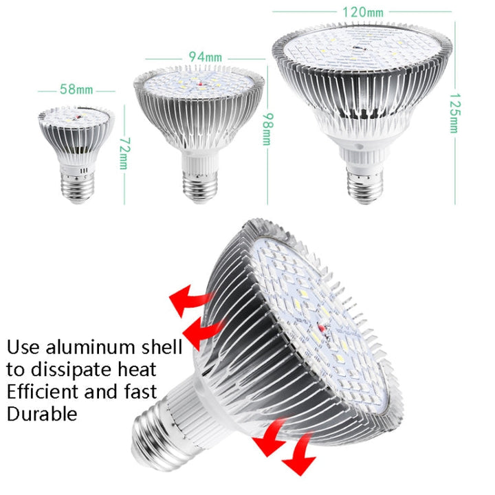 BowLift | LED Plant Growth Lamp Full Spectrum E27 Plant Fill Light, Power: 30W 40 Lamp Beads