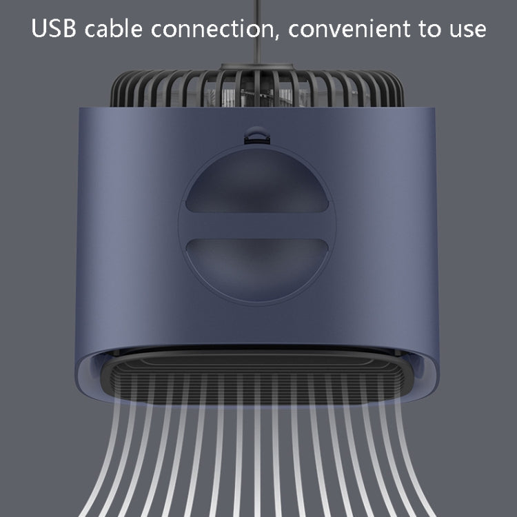 Desktop Cooling Fan USB Portable Office Cold Air Conditioning Fan, Colour: M201 Sky White | Bowlift