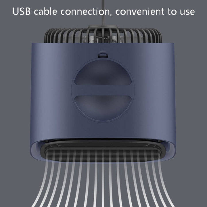 Desktop Cooling Fan USB Portable Office Cold Air Conditioning Fan, Colour: M201 Sky White | Bowlift