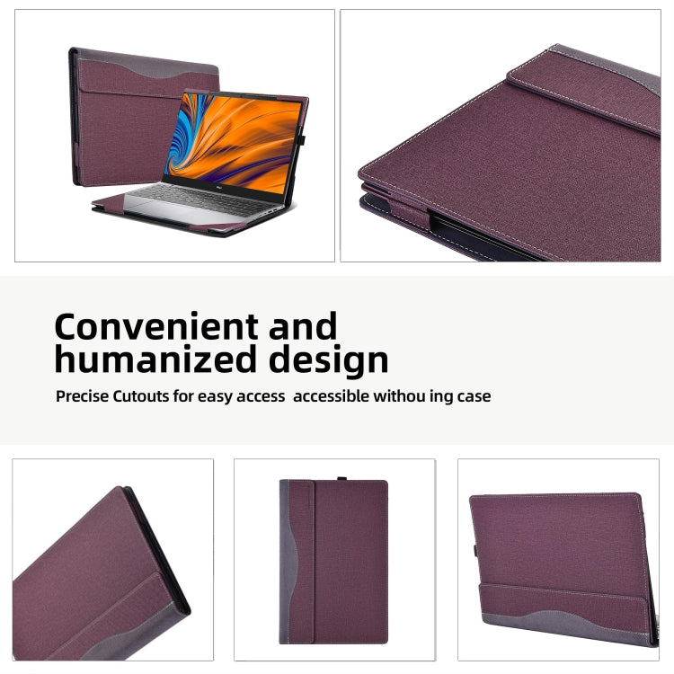 BowLift | For Samsung Galaxy Book 3 Pro 360 16 Inch Leather Laptop Anti-Fall Protective Case (Black)