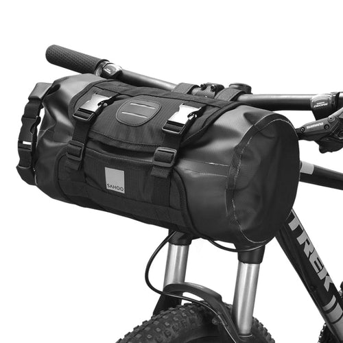 BowLift | SAHOO 11L Enlarged Bicycle Front Bag Mountain Bike Clip Mesh Waterproof and Wear-resistant Handlebar Bag (Black)