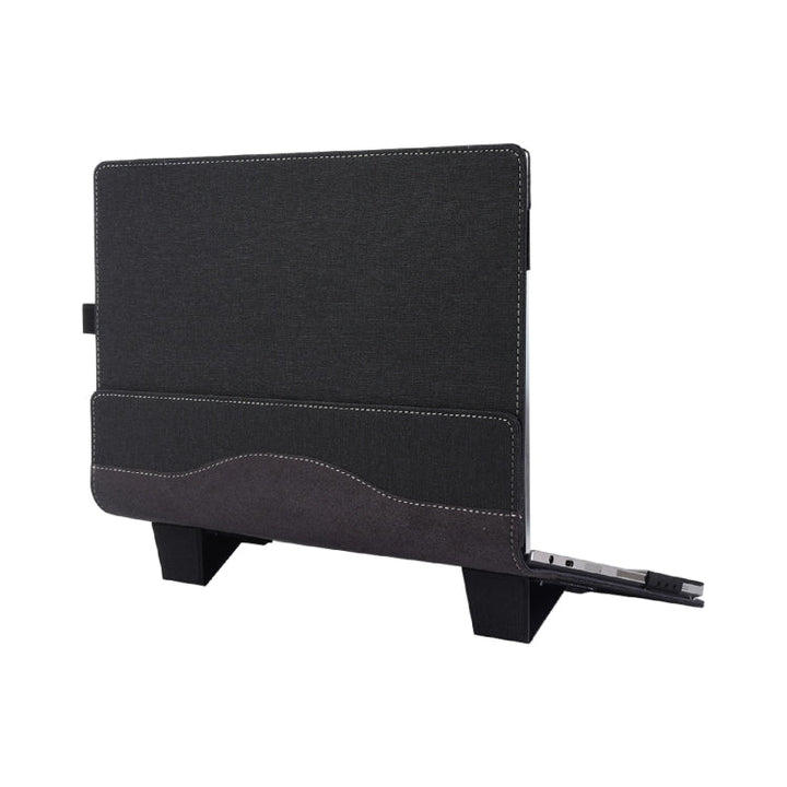 BowLift | For Samsung Galaxy Book Pro 13.3 Inch Leather Laptop Anti-Fall Protective Case with Stand (Black)