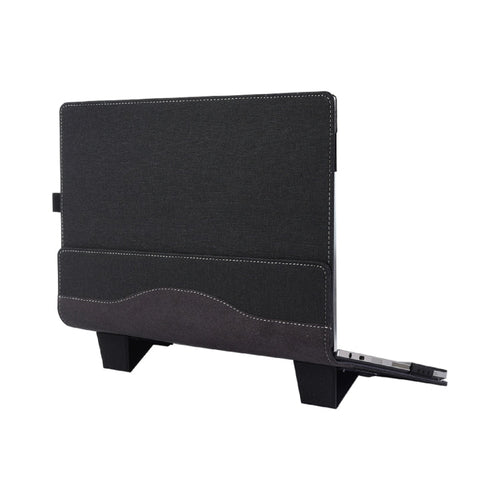 BowLift | For Samsung Galaxy Book Pro 13.3 Inch Leather Laptop Anti-Fall Protective Case with Stand (Black)