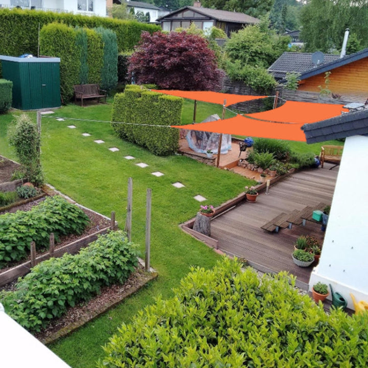 BowLift | Outdoor Garden Sun Sail Waterproof Anti-UV Roof, Size: 4m x 4m (Green)