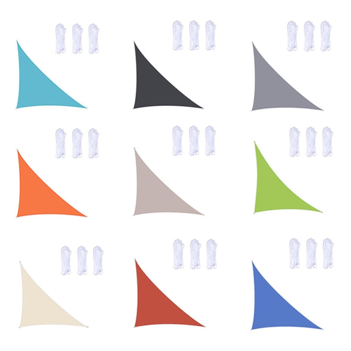 BowLift | Triangular Outdoor Garden Sun Shade Sail waterproof Anti-UV Awning, Size: 4m x 4m x 5.7m (Red)