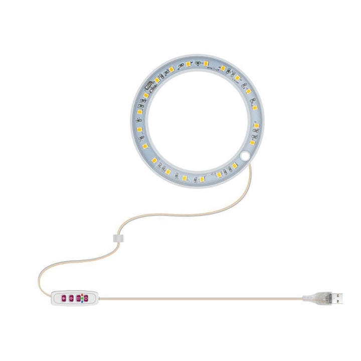 BowLift | LED Plant Growth Lamp Full Spectrum Intelligent Timer Indoor Fill Light Ring Plant Lamp, Power: One Head (Sunshine)