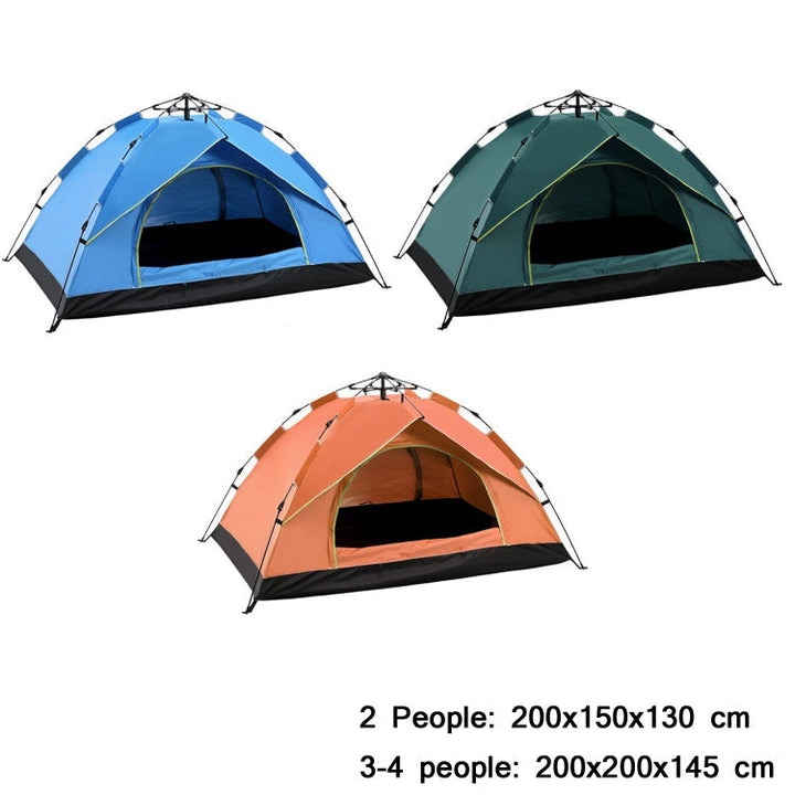 BowLift | TC-014 Outdoor Beach Travel Camping Automatic Spring Multi-Person Tent For 2 People (Green)