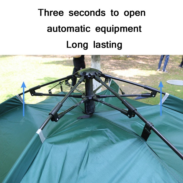 BowLift | TC-014 Outdoor Beach Travel Camping Automatic Spring Multi-Person Tent For 2 People (Green+Mat)