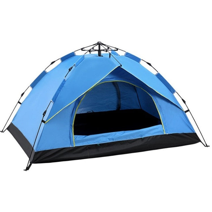 BowLift | TC-014 Outdoor Beach Travel Camping Automatic Spring Multi-Person Tent for 3-4 People (Blue)