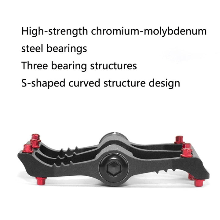 BowLift | 1 Pair PROMEND Mountain Bike Racing Bicycle Aluminum Pedals (PD-R87 Black)