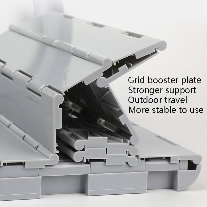 BowLift | Auto-Toilet Integrated Portable Folding Toilet Self-Driving Tour Outdoor Camping Toilet (Light Grey)