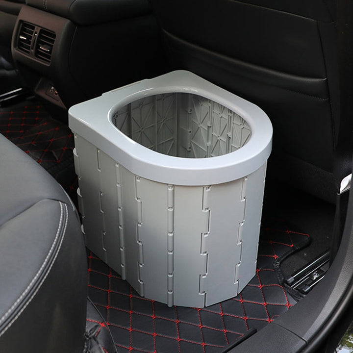 BowLift | Auto-Toilet Integrated Portable Folding Toilet Self-Driving Tour Outdoor Camping Toilet (Light Grey)