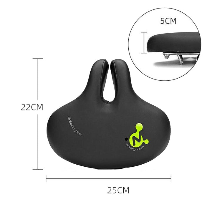 BowLift | Bike No Nasal Seat Mountain Bike Saddle Comfortable Shock Absorption Bicycle Outdoor Bicycle Accessories Saddle (Fluorescent Green)