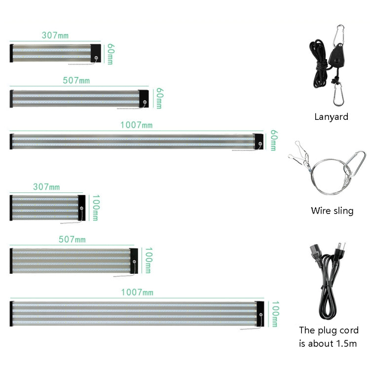 BowLift | LED growth lamp full spectrum plant light tube, Style: Small double row 100 cm (EU plug)