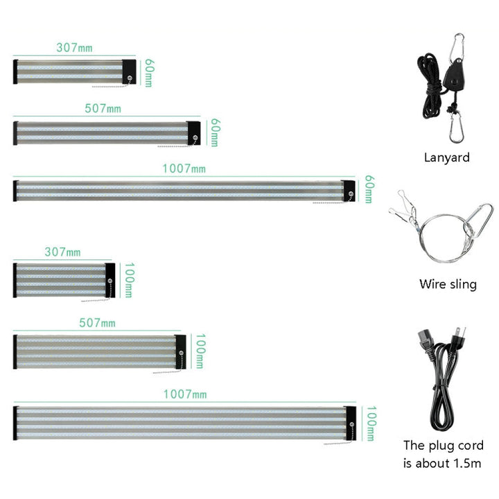 BowLift | LED growth lamp full spectrum plant light tube, Style: Small double row 100 cm (EU plug)