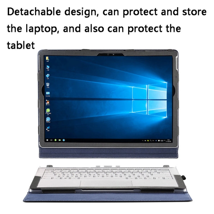 BowLift | PU Leather Laptop Protection Sleeve for Microsoft Surface Book 2 13.5 Inch (Gentleman Grey)