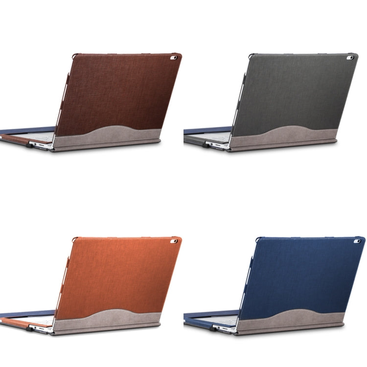 BowLift | PU Leather Laptop Case for Microsoft Surface Book 2 15 Inch (Gentleman Gray)