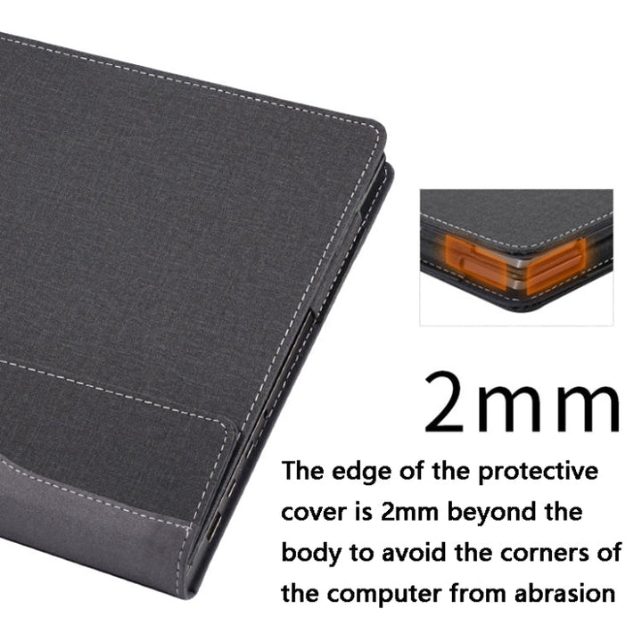 BowLift | 13.5 Inch Multifunctional PU Leather Laptop Case for Microsoft Surface Laptop 1/2/3/4 (Blue)
