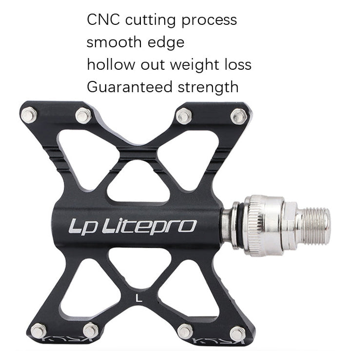 BowLift | LP LitePro K5 Folding Bike Aluminum Alloy Bearings Pedals (Black)