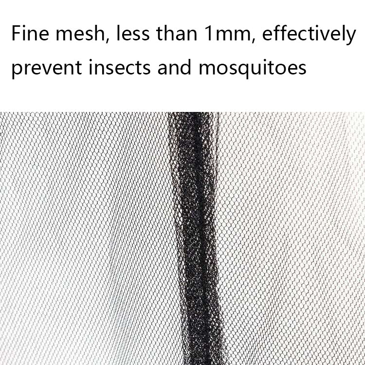 BowLift | HY-0205 300 x 230 cm Outdoor Sun Umbrella Anti-Mosquito Net Cover, Dimensions: Folding Tents (Black)