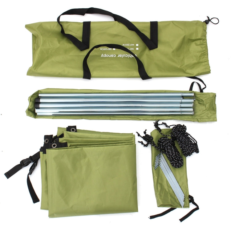 BowLift | Outdoor Picnic Camping Tent Beside The Car Waterproof Sunshade 200x440cm (Dark Gray)