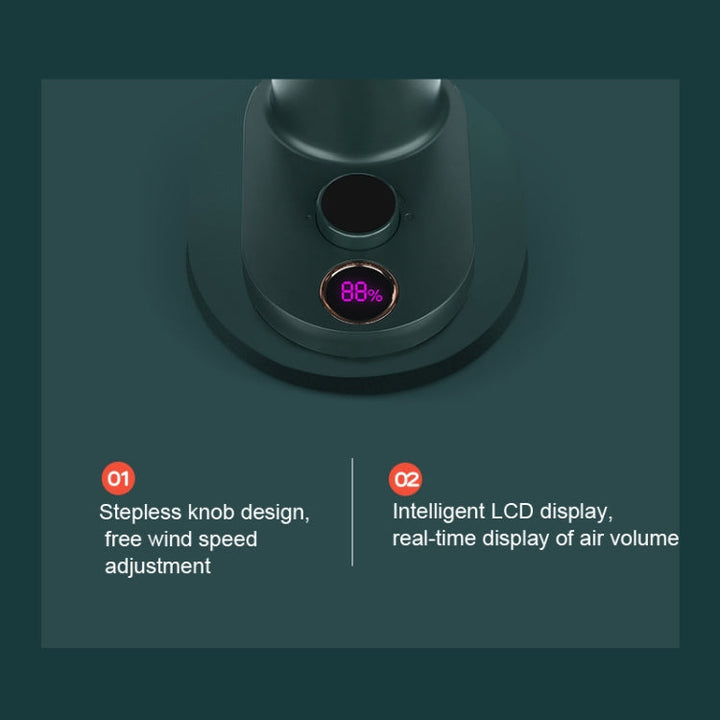 Smart Remote Control Usb Charging Shaking Head Desktop Fan Stroller Clip Fan(Green) | Bowlift