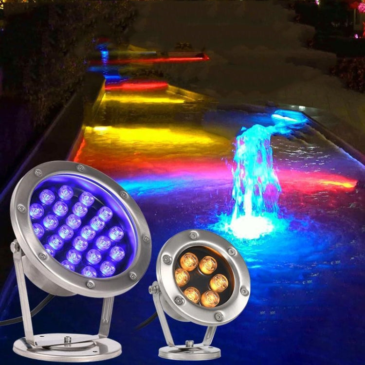 BowLift | LED Underwater Light Pool Fish Pond Fountain Waterproof Landscape Light 18W(Yellow)