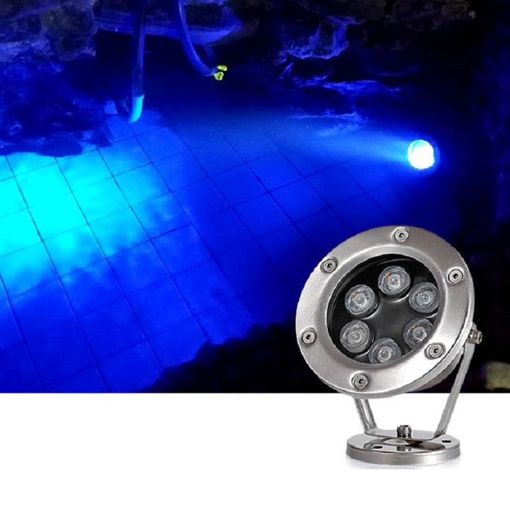 BowLift | LED Underwater Light Pool Fish Pond Fountain Waterproof Landscape Light 18W(Yellow)