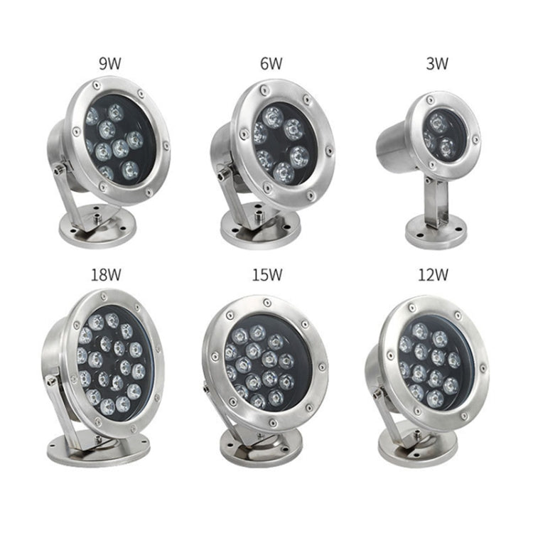 BowLift | LED Underwater Light Pool Fish Pond Fountain Waterproof Landscape Light 18W(Yellow)