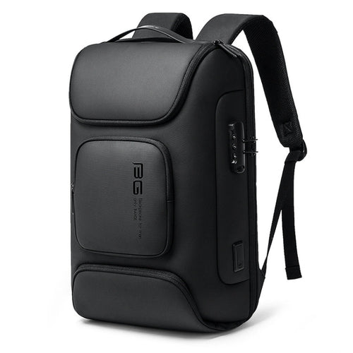 BowLift | BANGE BG-7216plus Theft Protection Waterproof Travel Men's Backpack 15.6 Inch Laptop Bag (Black)