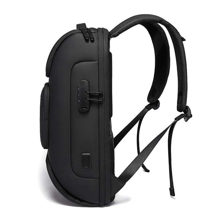 BowLift | BANGE BG-7216plus Theft Protection Waterproof Travel Men's Backpack 15.6 Inch Laptop Bag (Black)