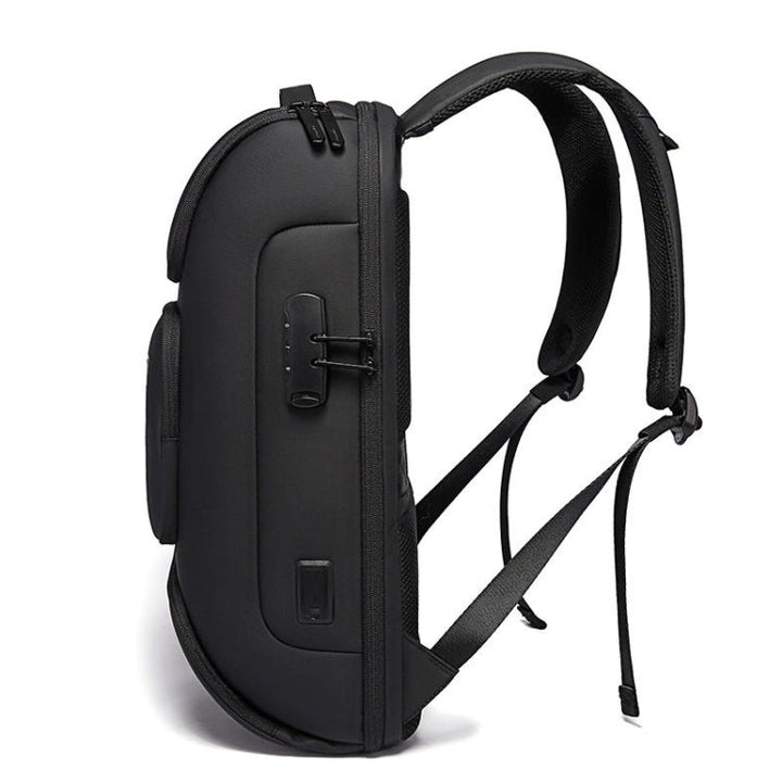 BowLift | BANGE BG-7216plus Theft Protection Waterproof Travel Men's Backpack 15.6 Inch Laptop Bag (Black)