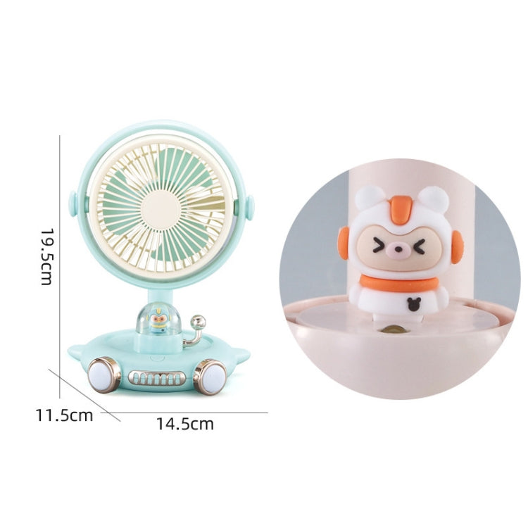 Household Cute Pet Fan USB Desktop Night Light Fan(Apricot) | Bowlift