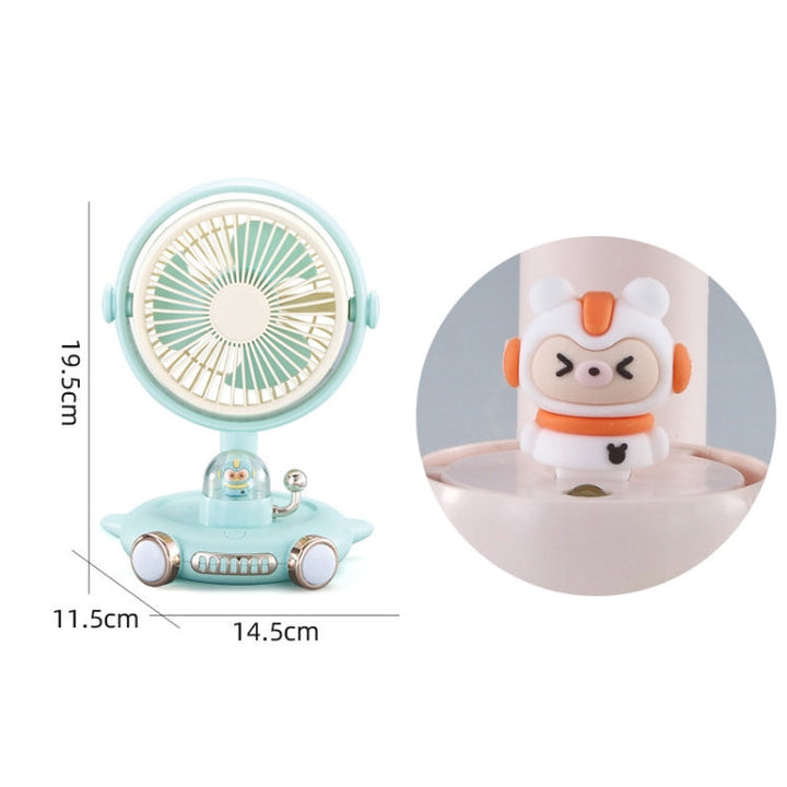 Household Cute Pet Fan USB Desktop Night Light Fan(Apricot) | Bowlift