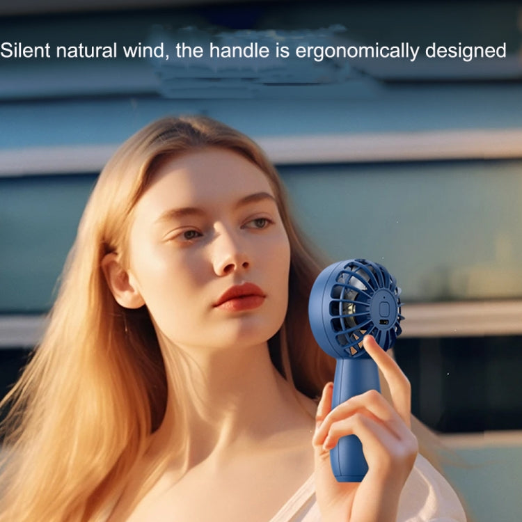USB Outdoor Mini Handheld Brushless Motor Fan, Style: 1200mAh(Blue) | Bowlift