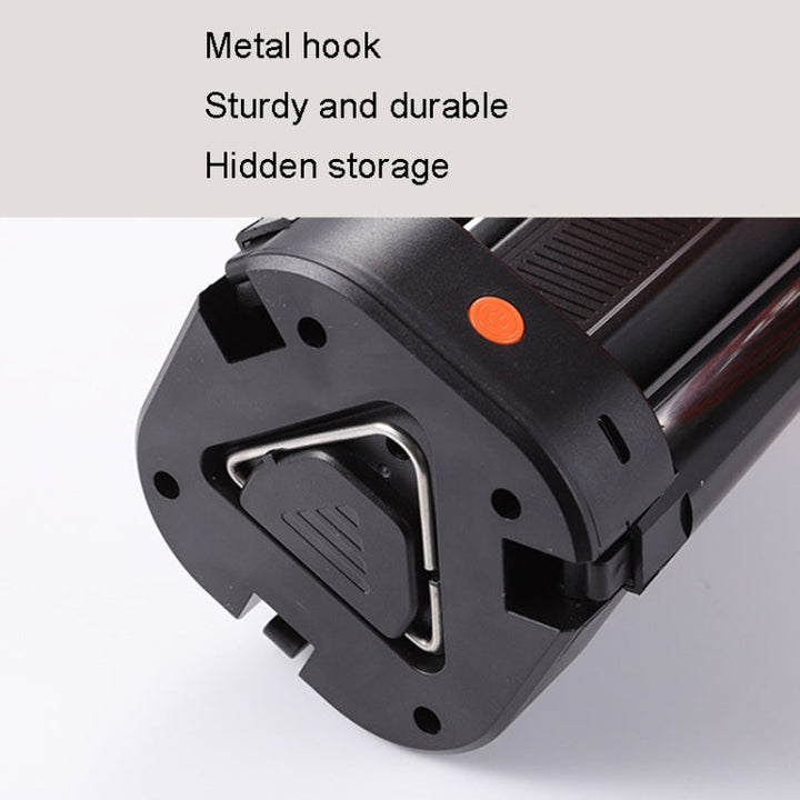Outdoor Camping USB Charging Fan Tent Swing Head Fan With Tripod LED Light(Black) | Bowlift