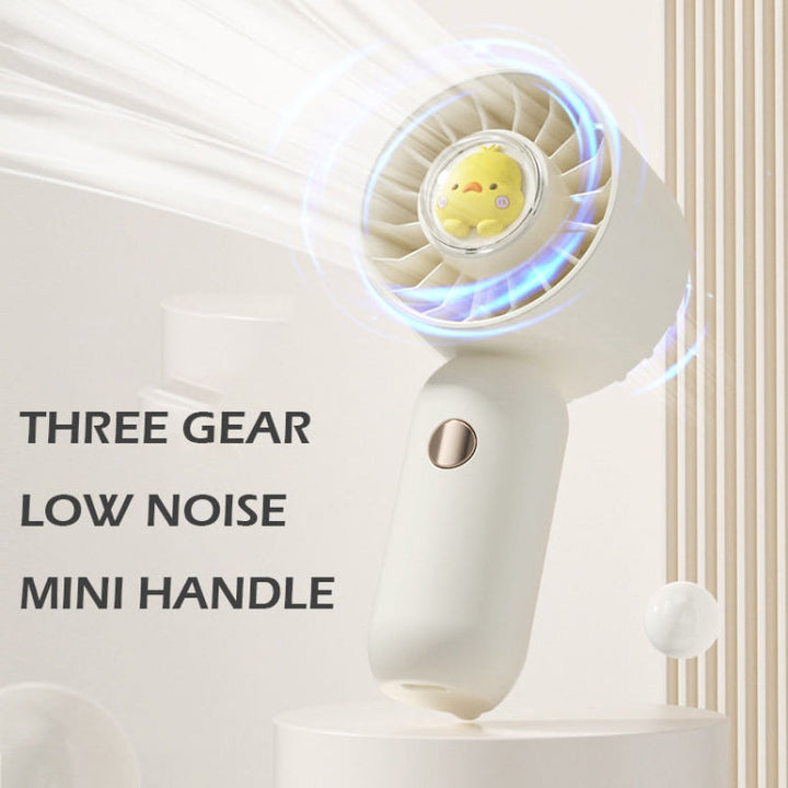 Hand Holds Small Fan Portable Mini Pocket Fan, Style: Blue Duck | Bowlift
