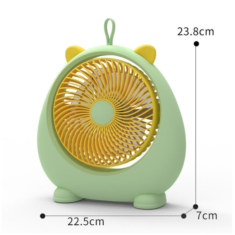 Dormitory Portable Animal Ear Desktop Electric Fan, Style: Charging Version Pink | Bowlift