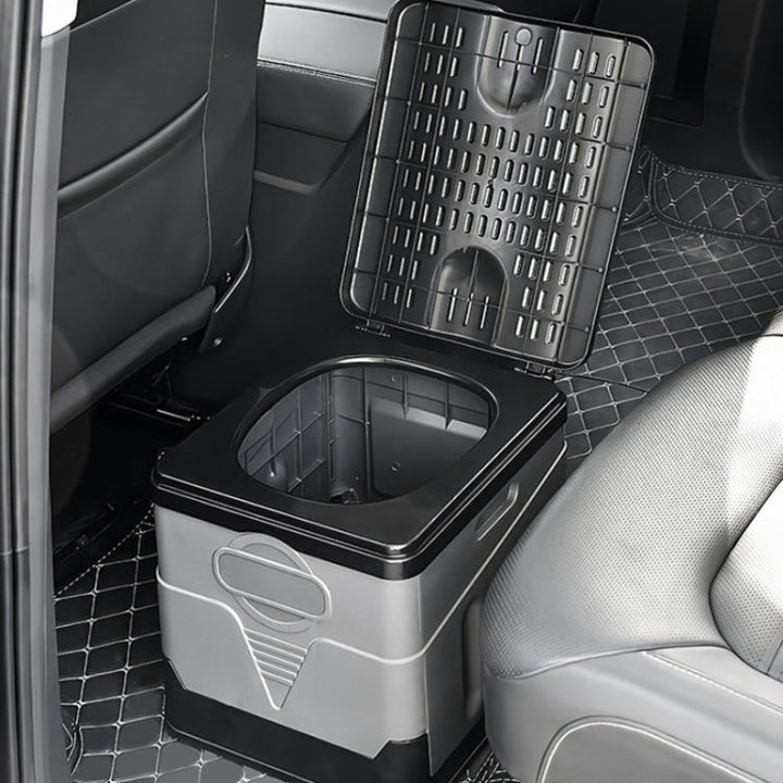 BowLift | Auto Folding Portable Toilet Outdoor Emergency Mobile Toilet (Dark Gray)