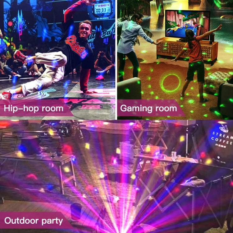 BowLift | Home LED Magic Ball Lights Bounce Ambient Lamps Room Sound Lights Balls, Color: Charging Model Black (RGB Colored 5W)