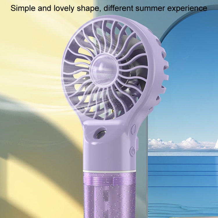 USB Rechargeable Handheld Misting Fan Portable Hydration Electrical Fan(Grey) | Bowlift