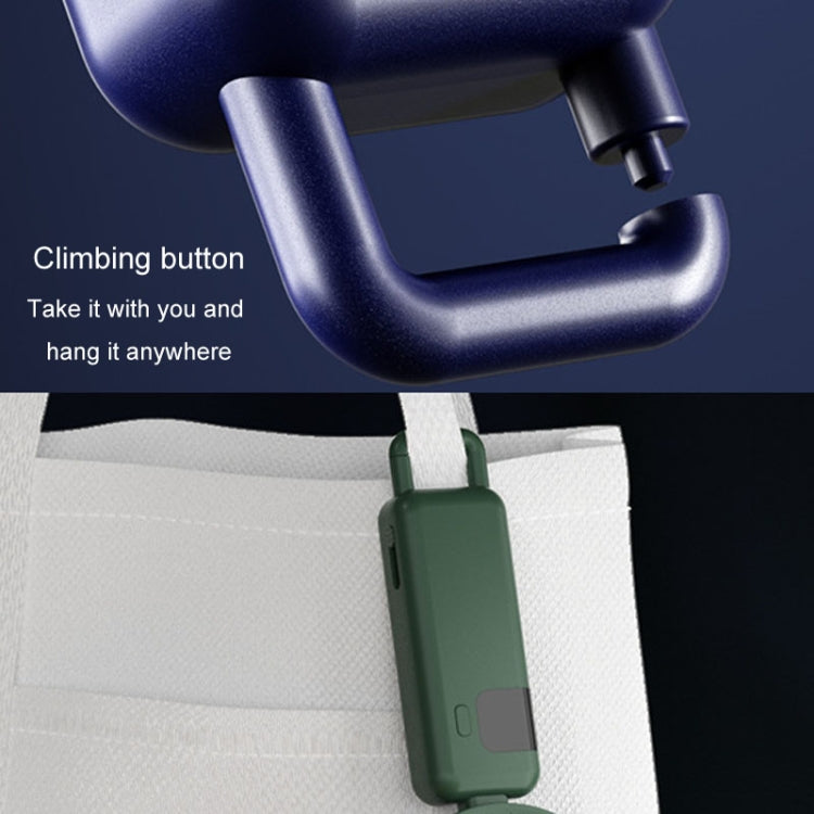 Portable Digital Display Hanging Neck Mute Small Fan USB Charging Handheld Foldable Fan(Blue) | Bowlift
