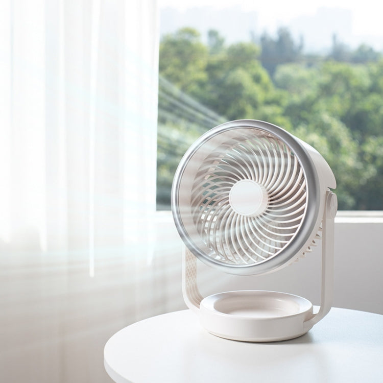Air Circulating Fan USB Charging Desktop Quiet Fan(White) | Bowlift