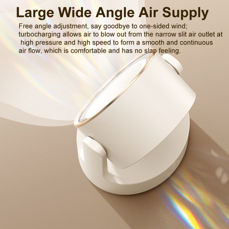3 In 1 Multifunctional Desktop Fan with LED Light Cosmetic Mirror Rechargeable Oscillating | Bowlift